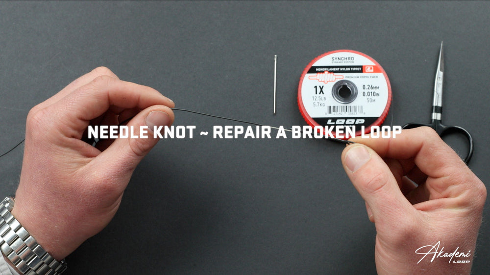 HOW TO - Repair a broken loop with a needle knot