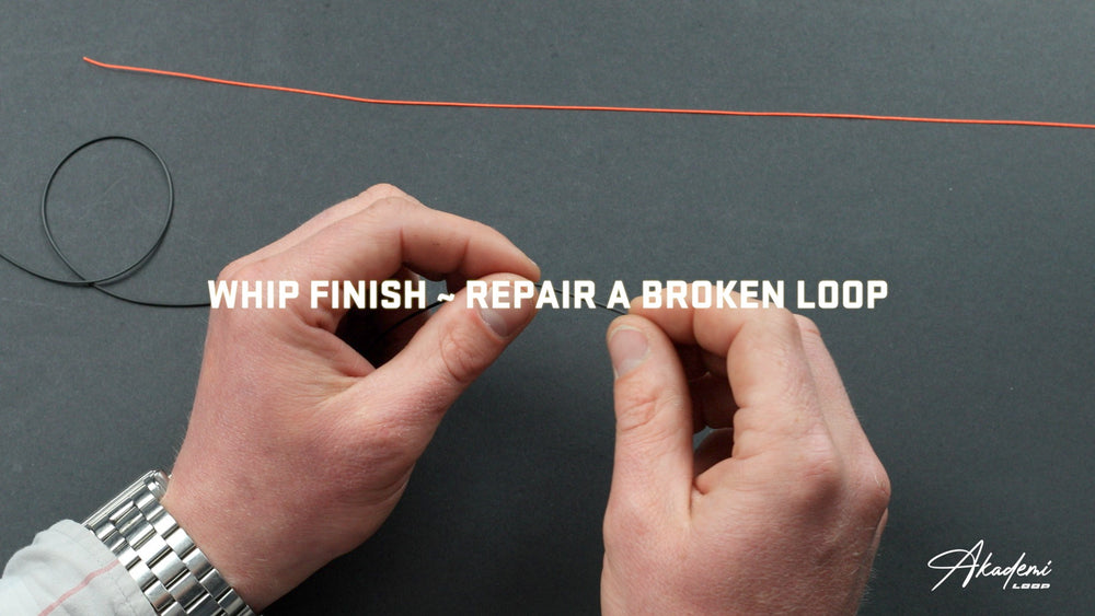 HOW TO - Repair a broken loop with a whip finish