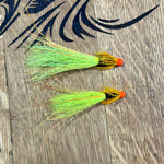 Chartreuse Franc & Snaelda Salmon fly flies Twinpeakesflyfishing   