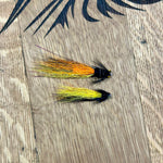 Snaelda Yellow Orange Black Tube Fly flies Shadow Flies   
