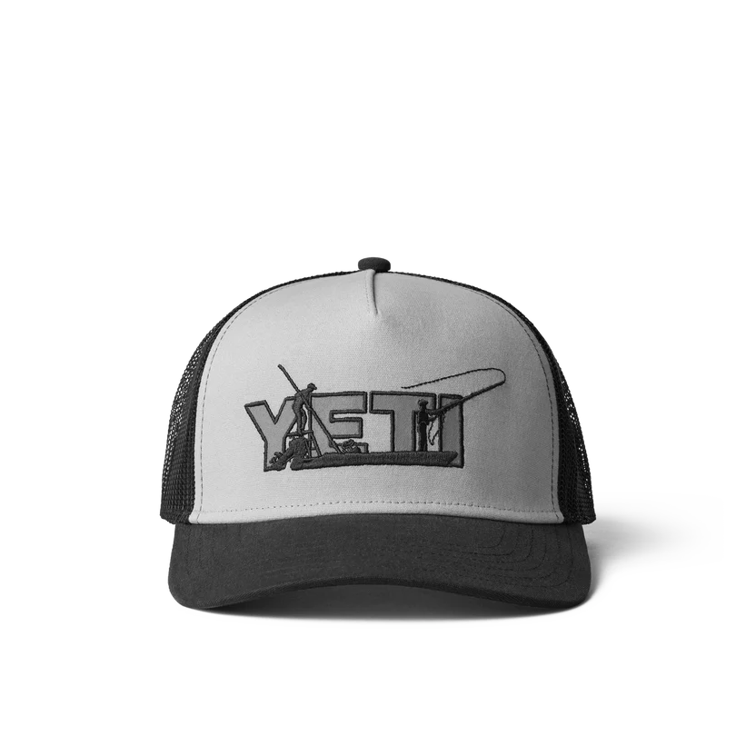 Skiff Trucker Hat  Yeti Black/Grey  