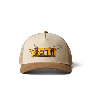 Skiff Trucker Hat  Yeti Khaki/Alpine Yellow  