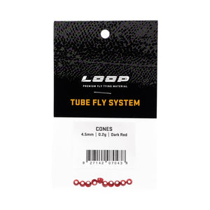 LOOP - Cones Cones Loop Fly Tying 4.5mm Dark Red 
