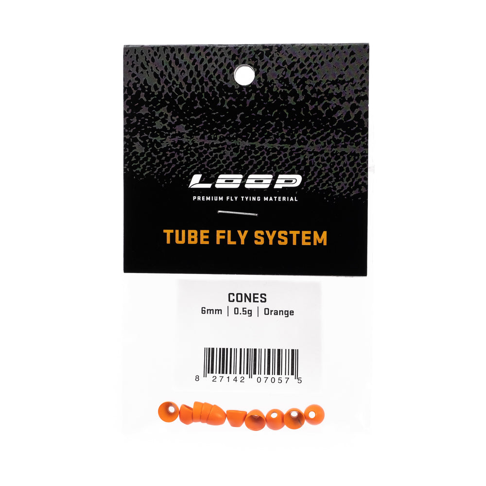 LOOP - Cones Cones Loop Fly Tying 6mm Orange 