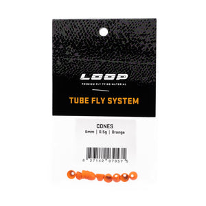 LOOP - Cones Cones Loop Fly Tying 6mm Orange 