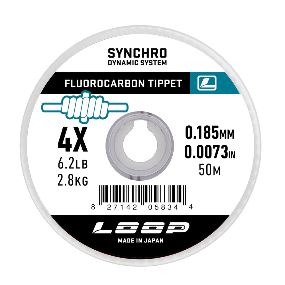 Synchro Fluorocarbon Tippet variable Loop Tippet & Leader 3X 0,205 mm  