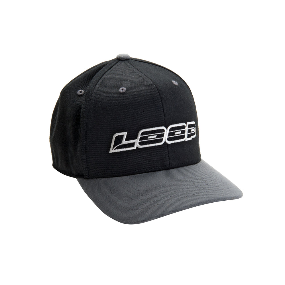 Loop Classic Snapback Cap, Black/Grey simple Loop Headwear Default  