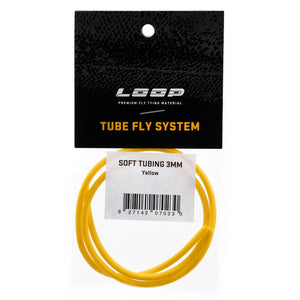LOOP - Soft Tubing (3mm) Fly Tying Loop Fly Tying Yellow  