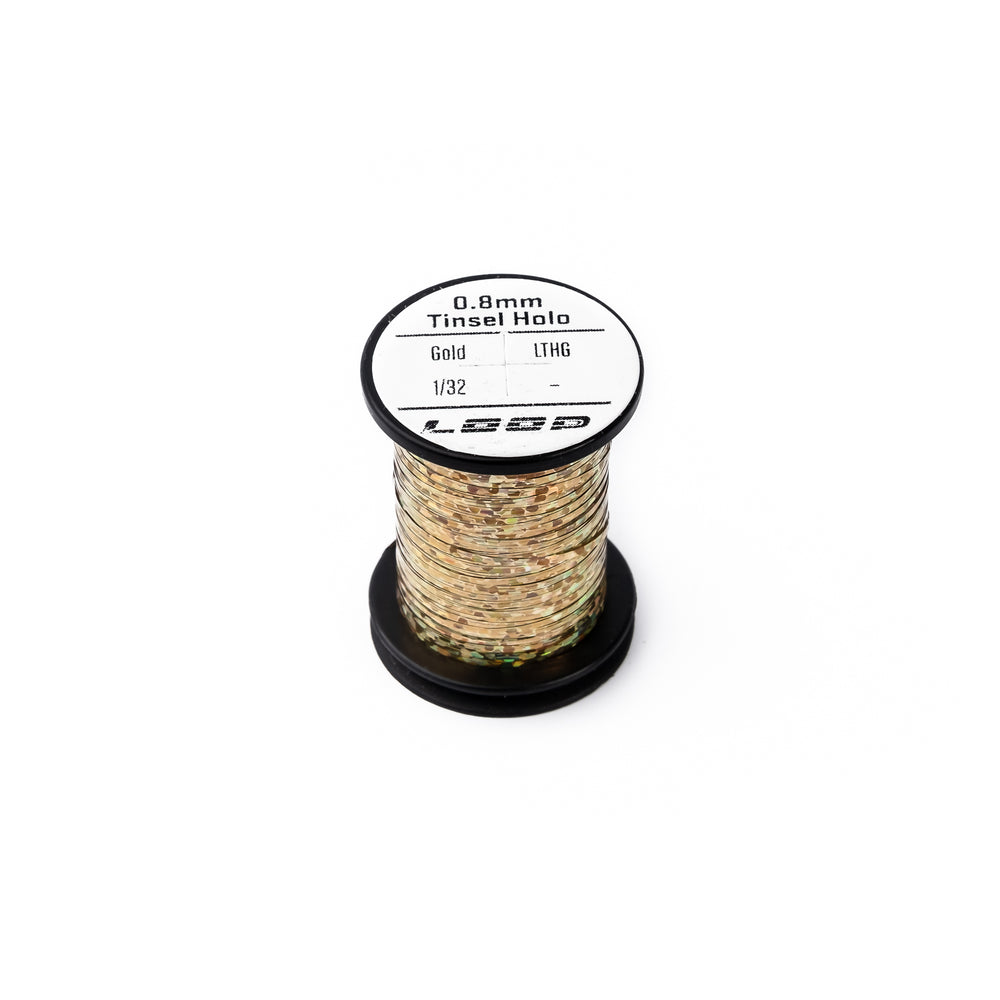Tinsel Holo 1/32" 0.8mm Variable Loop Fly Tying Gold  