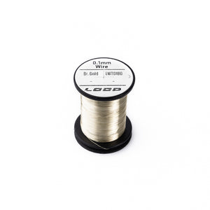Wire rib - 0.1mm Variable Loop Fly Tying Bright Gold  