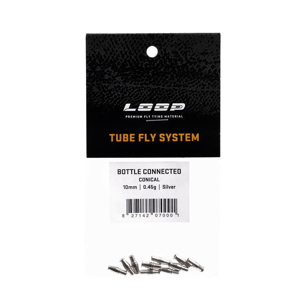 LOOP Bottle Connected (conical) Fly Tying Loop Fly Tying 10mm Silver 