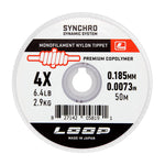 Synchro Monofilament Tippet variable Loop Tippet & Leader 7X 0,104 mm  