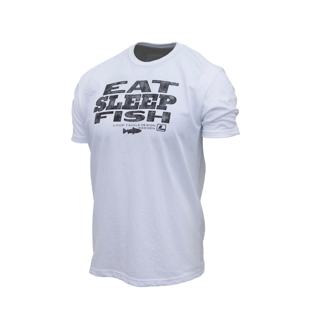 Eat Sleep Fish T-Shirt White variable Loop T-Shirts XS  