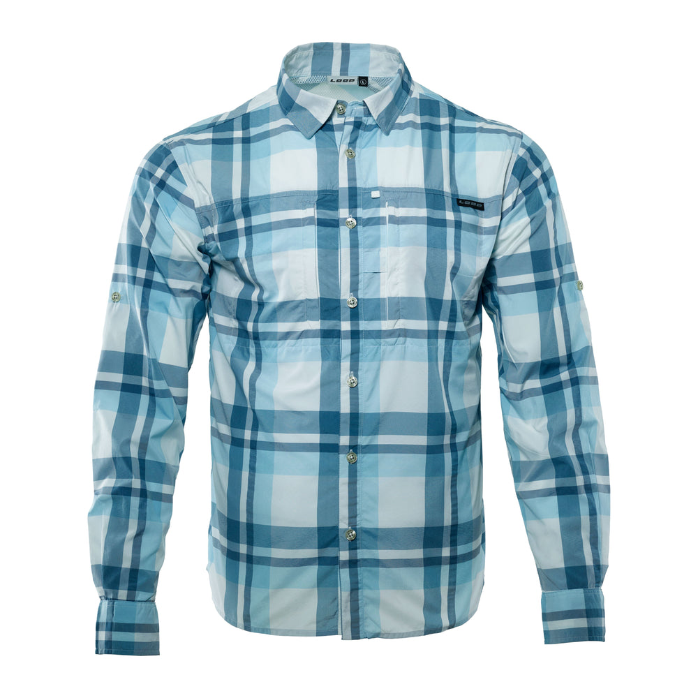 Gielas Trekking L/S Shirt Slate Blue variable Loop Shirts 2XL  