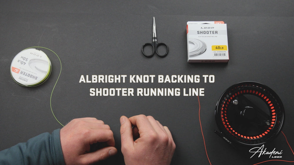 HOW TO - Albright knot attaching backing to nylon running line