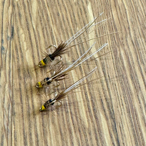 Black Frances Gold Treble flies Shadow Flies   