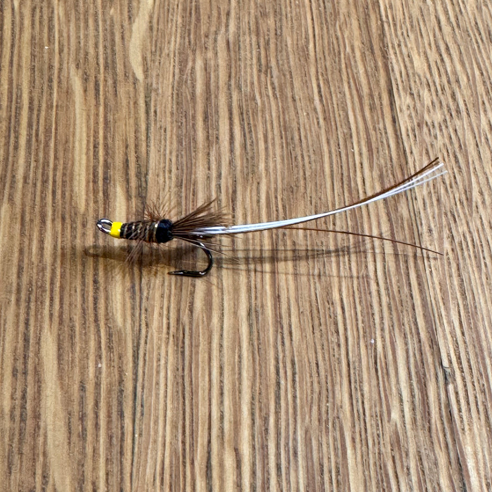 Black Frances Double - Black Hook flies Shadow Flies 10 Black Nickel hook 