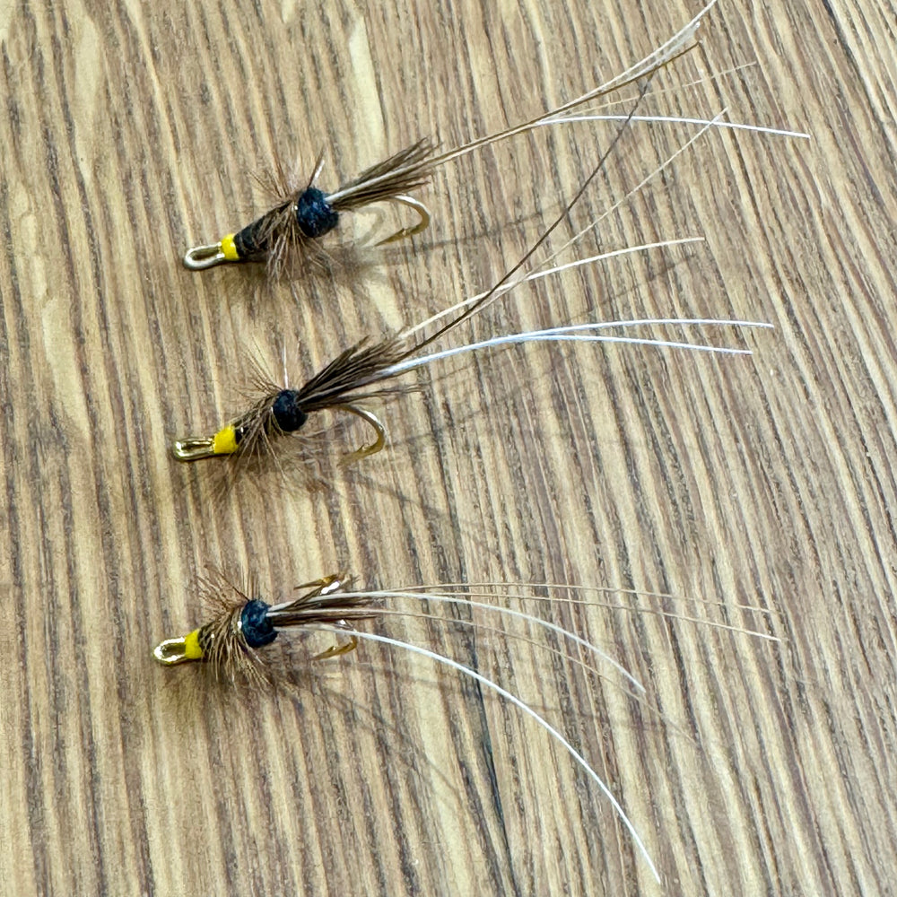 Black Frances Double - Gold Hook flies Shadow Flies   