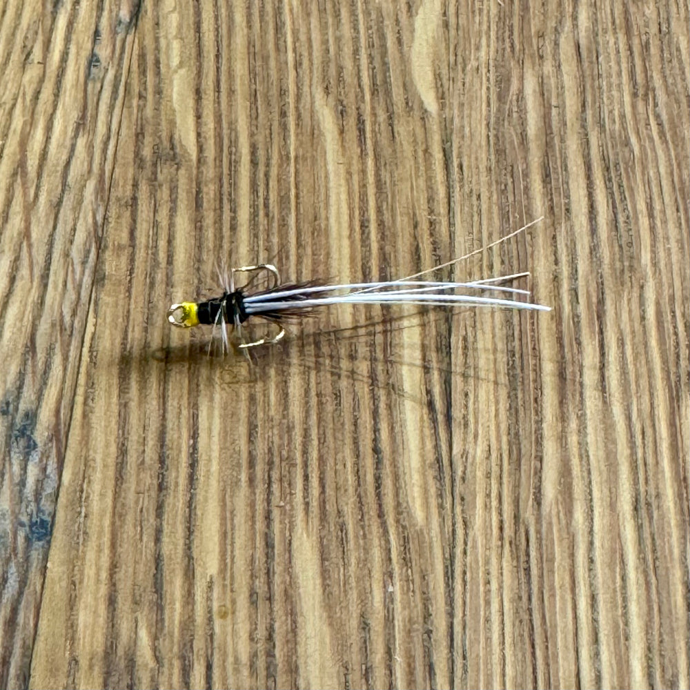 Black Frances Gold Treble flies Shadow Flies 14  