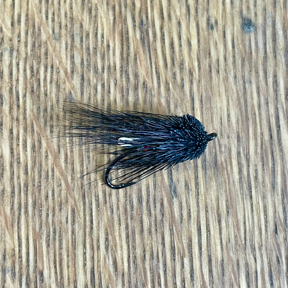 Black DB Muddler flies Shadow Flies 10  