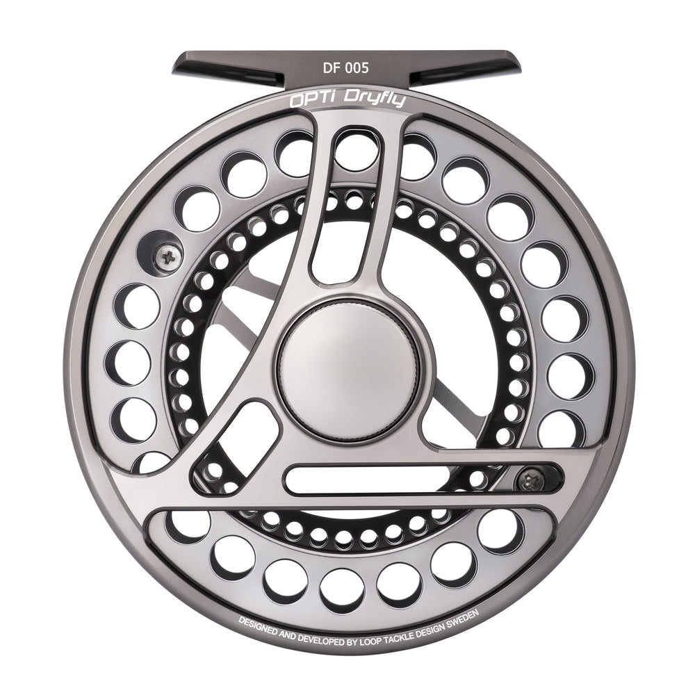 Opti Reel - Colours Of The Wild - Mist Silver reel LOOP Tackle #5 Dryfly