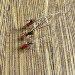 Red Frances Gold Treble flies Shadow Flies   