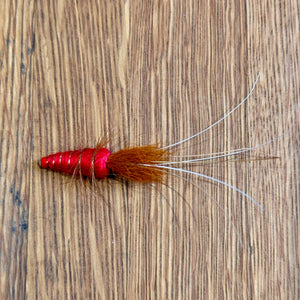 Red Frances Tungsten Tube flies Shadow Flies   