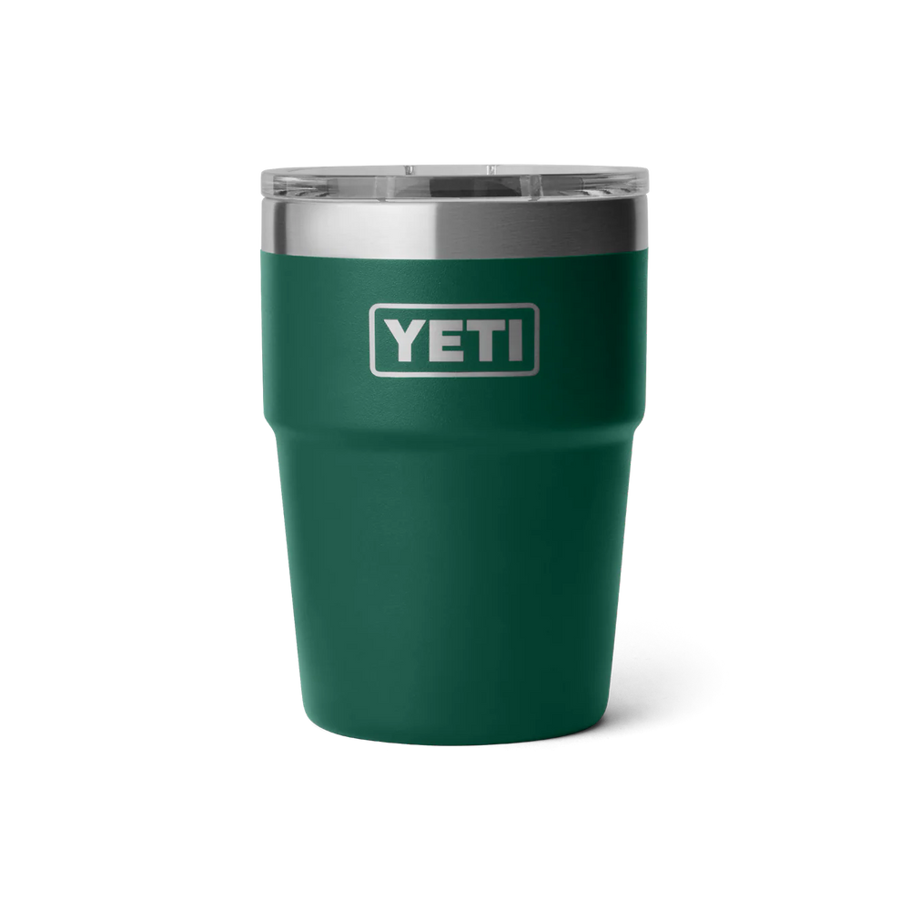 Rambler 16 oz Stackable Cup variable Yeti Black Forest Green