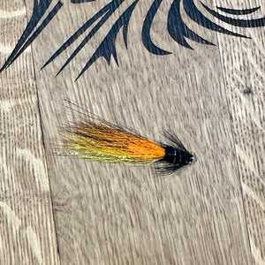 
            
                Load image into Gallery viewer, Snaelda Yellow Orange Black Tube Fly
            
        