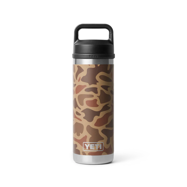 Rambler 18 oz Bottle with Chug Cap Variable Yeti Wetlands Camo