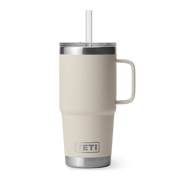 Rambler 25 oz Straw Mug yeti Yeti Cape Taupe