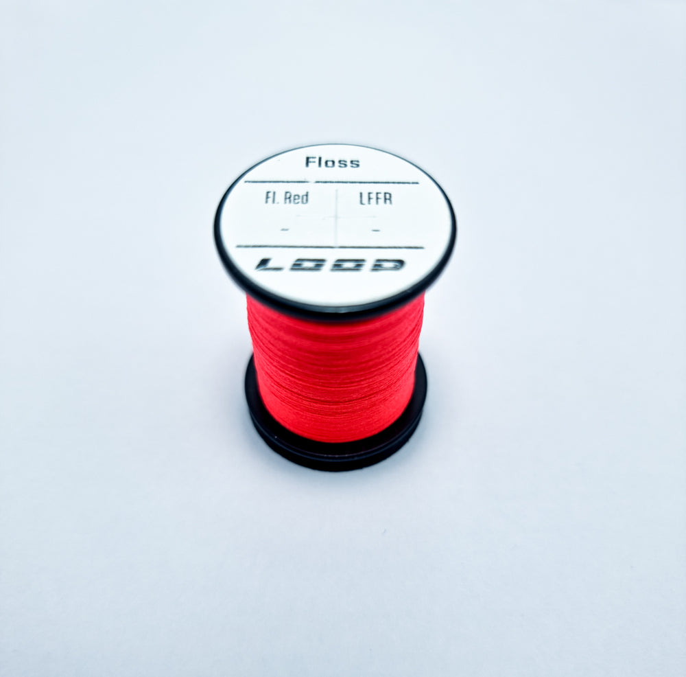 Floss Variable Loop Fly Tying Fluoro Red  