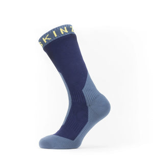 Waterproof Cold Weather Mid Length Sock Variable SealSkinz Small Blue 