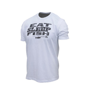 Eat Sleep Fish T-Shirt White