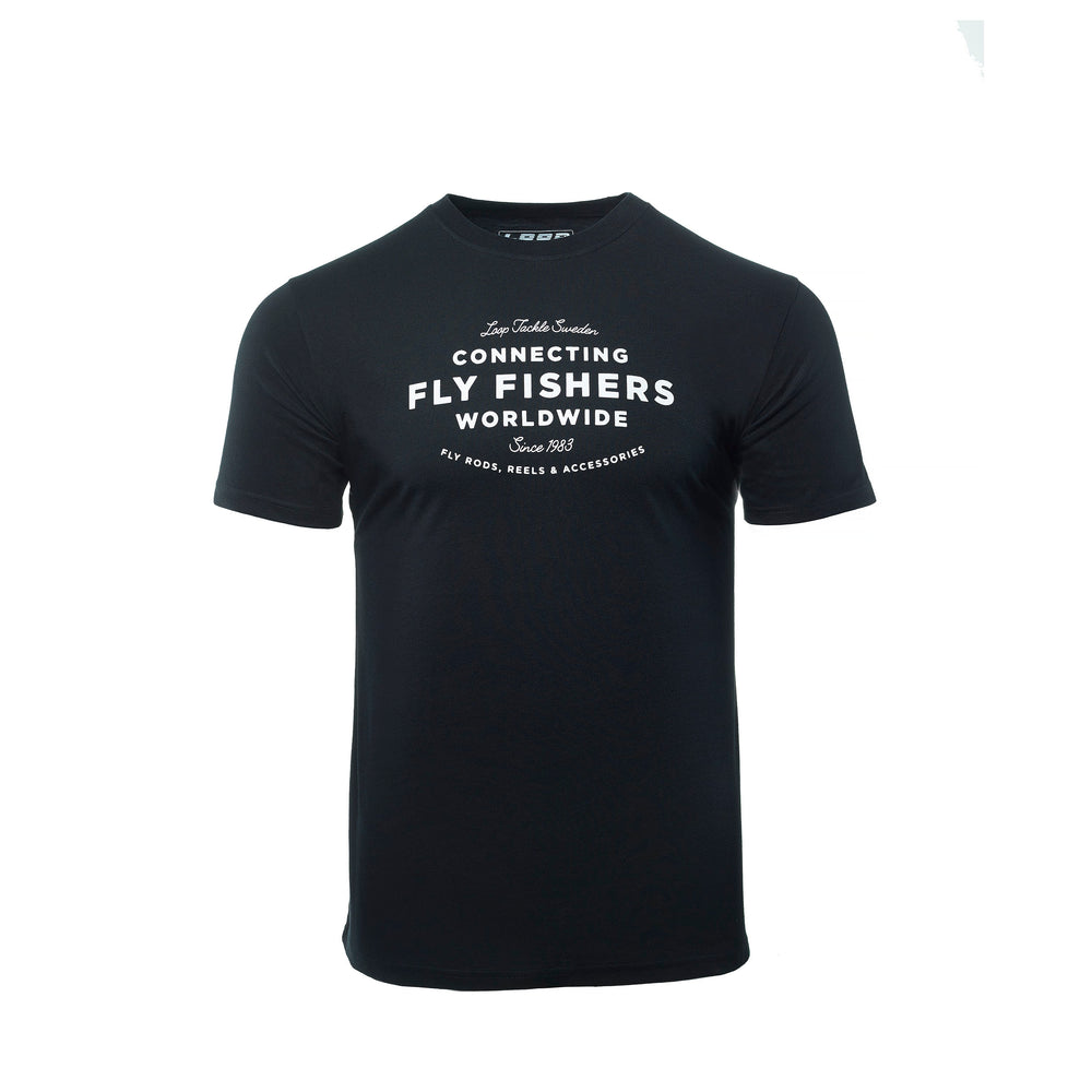 Connecting Fly Fishers Worldwide T-Shirt Black – Twinpeakesflyfishing